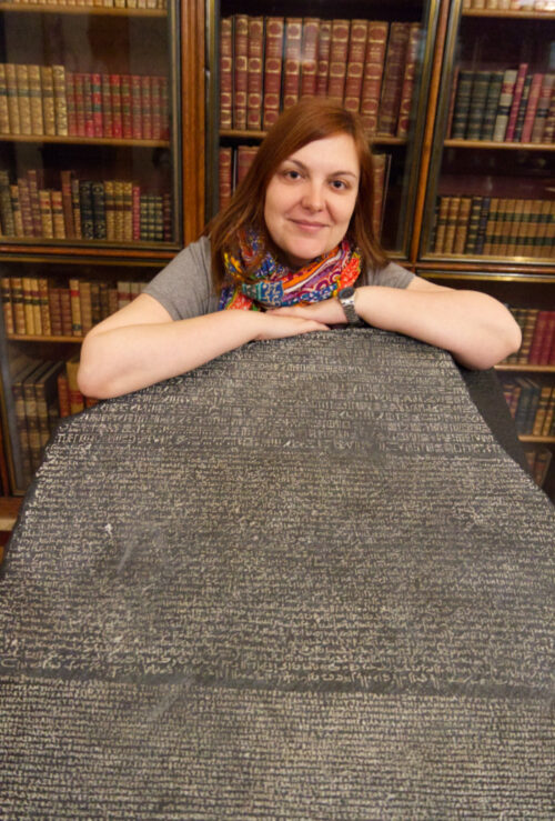 Désiée Domínguez en el British Museum